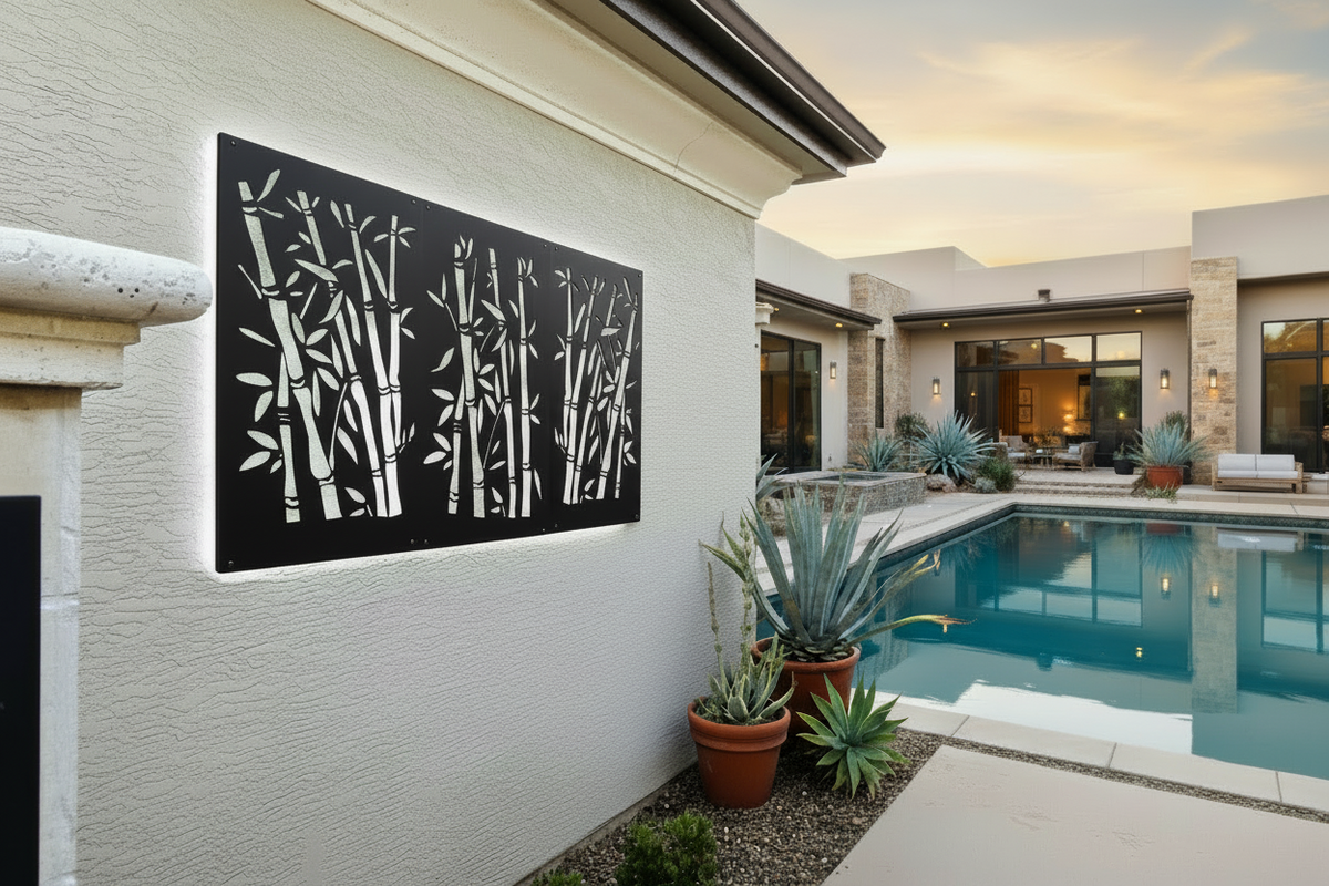 Laser-Cut Bamboo Panel - FREE SHIPPING