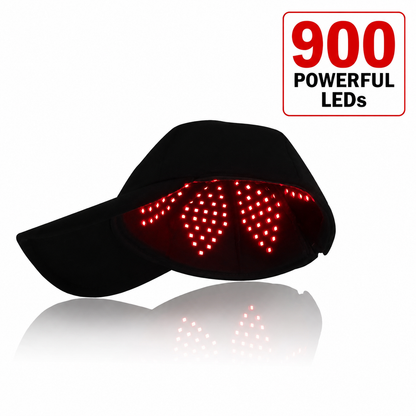 Red Light Pro Devices Red Light Therapy Hat | 900 Powerful LEDs | Full Scalp Coverage | 5 Wavelengths | Includes 12V Car Adapter