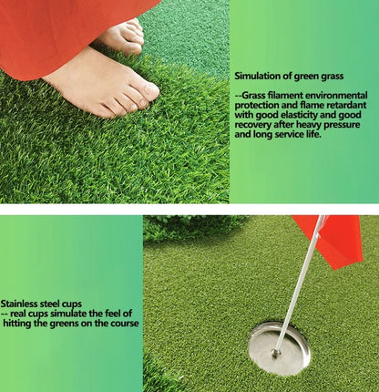 Indoor & Outdoor Golf Green Putting Practice Home Office Putting Simulation Simulation Course Practice Grass Carpet