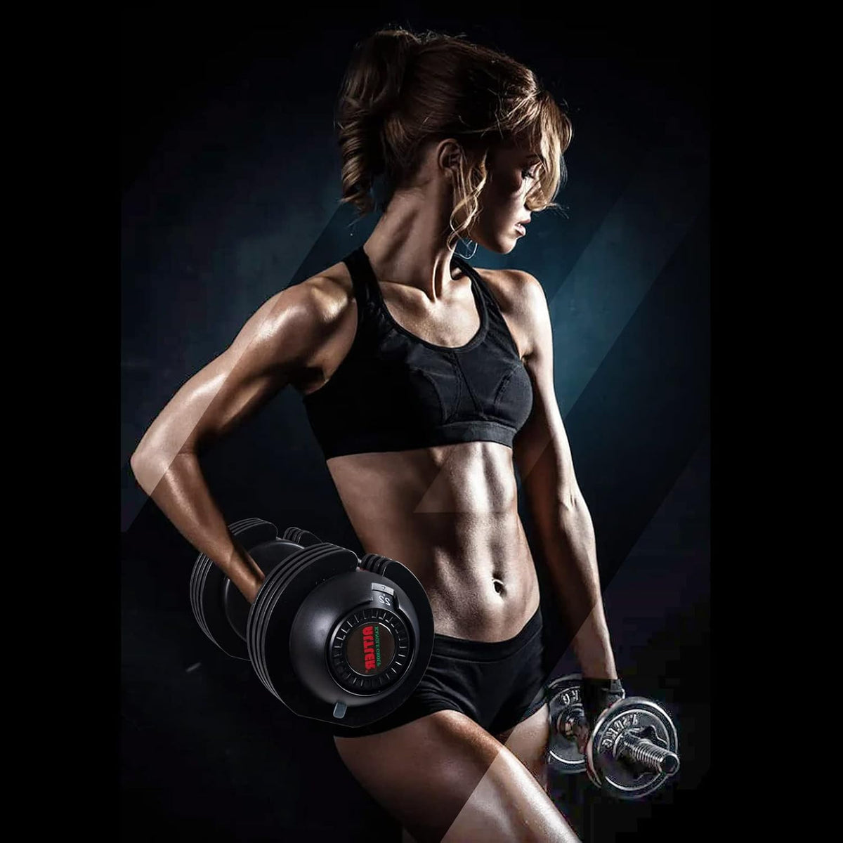 Adjustable Dumbbell Set 22Lbs Pair Adjustable Dumbbell- Perfect for Strength Training and Fitness Workouts — product view 9