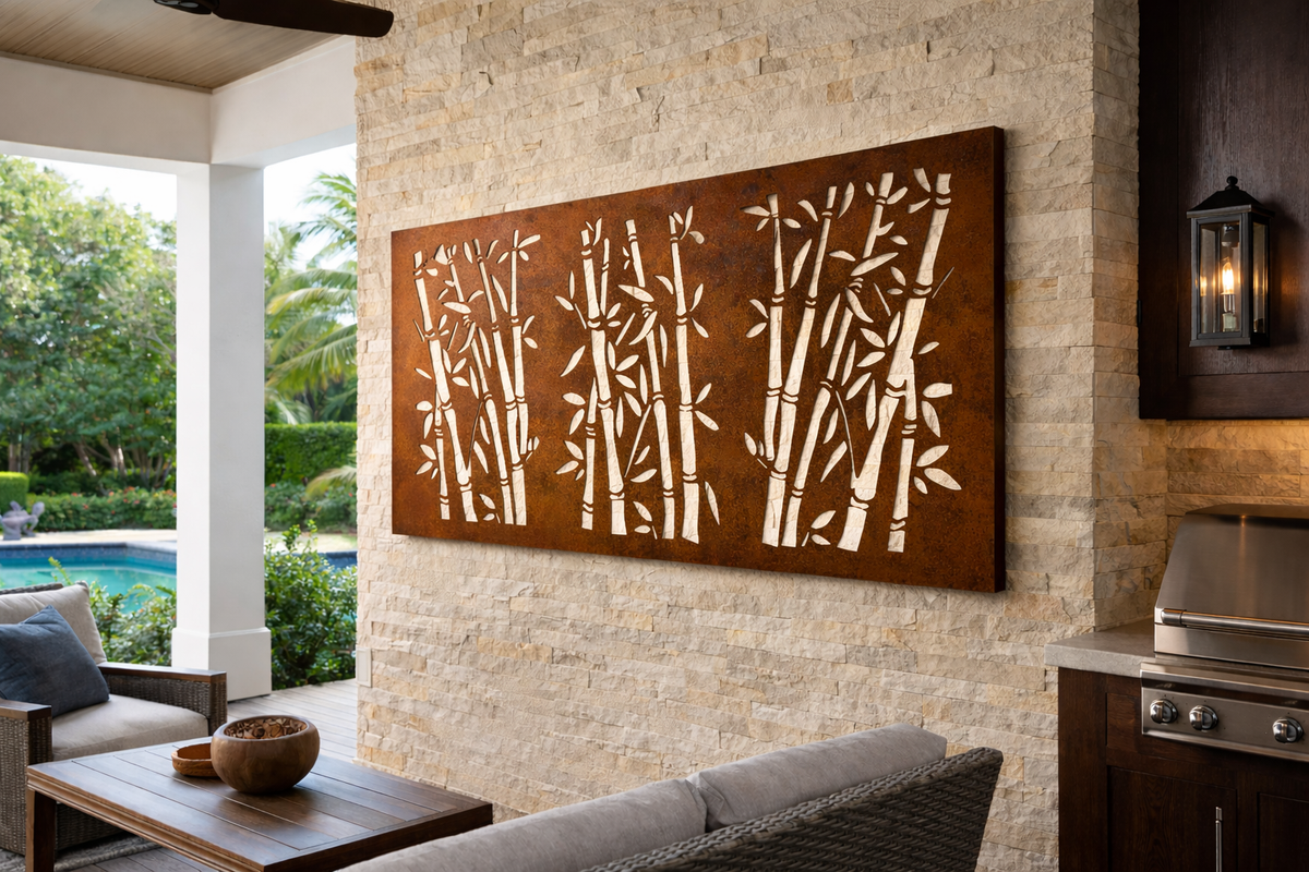 Laser-Cut Bamboo Panel - FREE SHIPPING