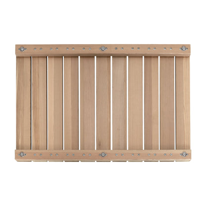 Cedar Wood Shower Mat - Non-Slip Slatted Bath Mat
