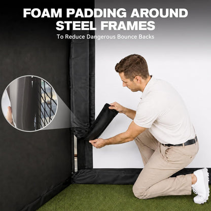 Golf Simulator Enclosure, 10 X 8 Ft/12 X 9 Ft, HD Impact Screen — product view 7