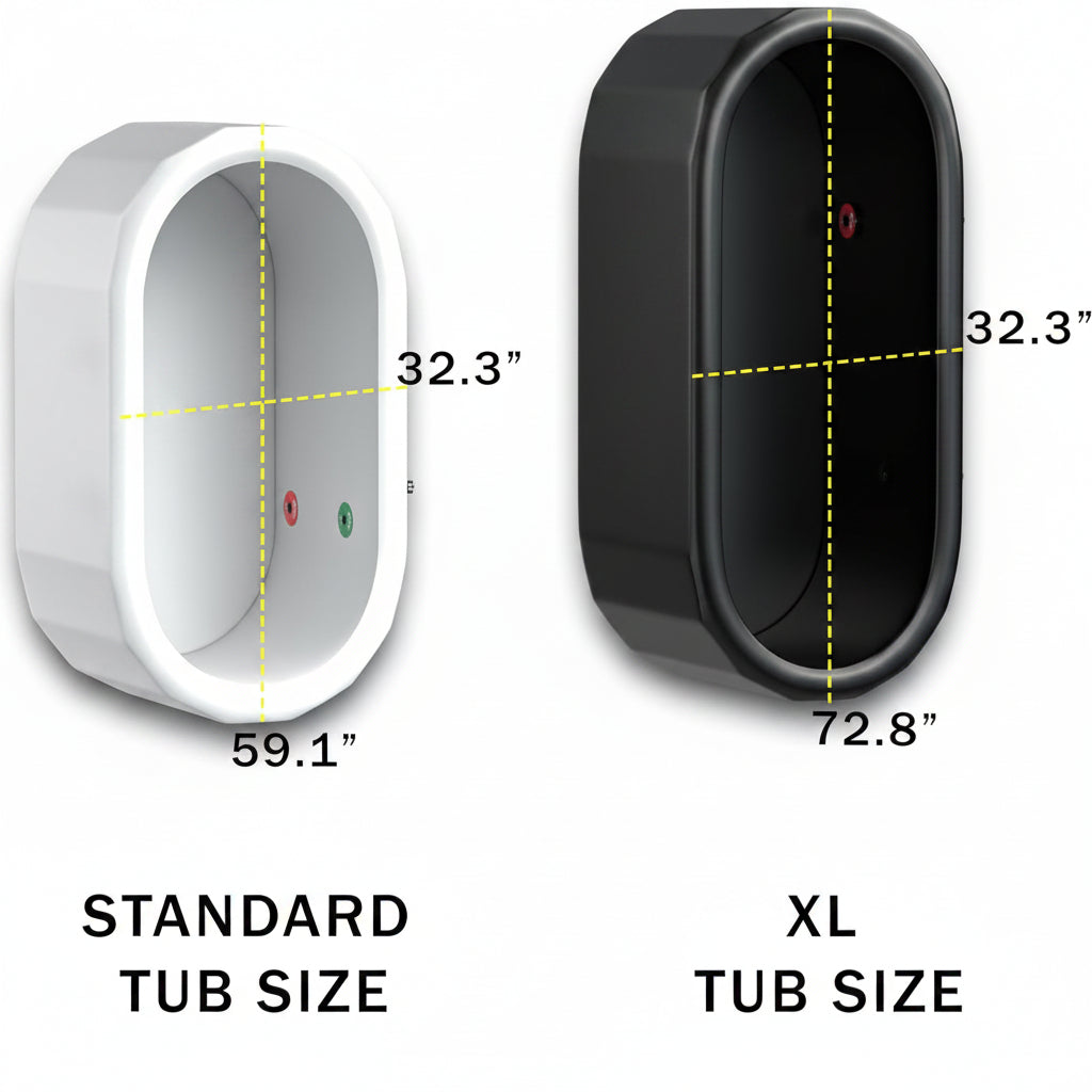 Inflatable Cold Plunge Tub - XL, Black - 150 Gallon Ice Bath - Chiller Compatible – Inflatable — product view 2