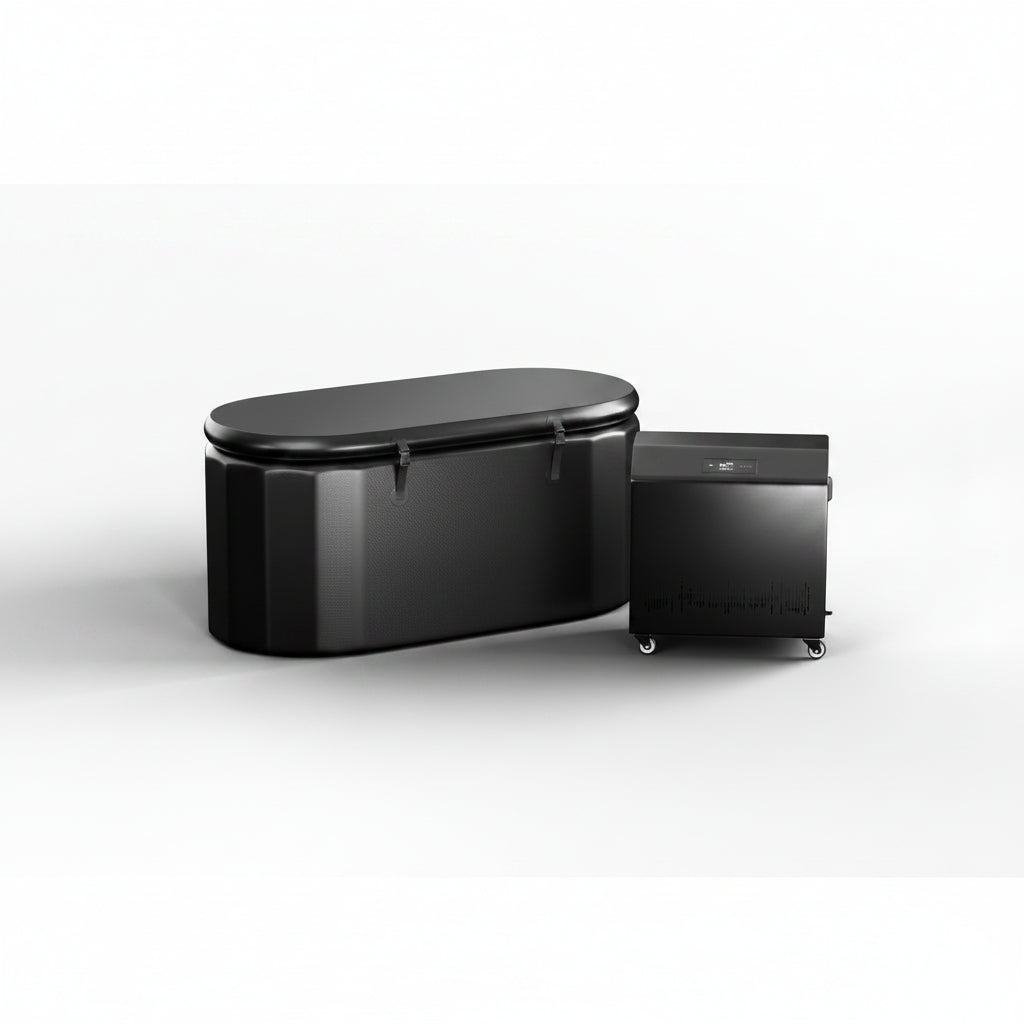 Inflatable Cold Plunge Tub - XL, Black - 150 Gallon Ice Bath - Chiller Compatible – Inflatable — product view 3