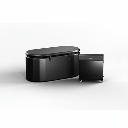 Inflatable Cold Plunge Tub - XL, Black - 150 Gallon Ice Bath - Chiller Compatible – Inflatable — product view 3
