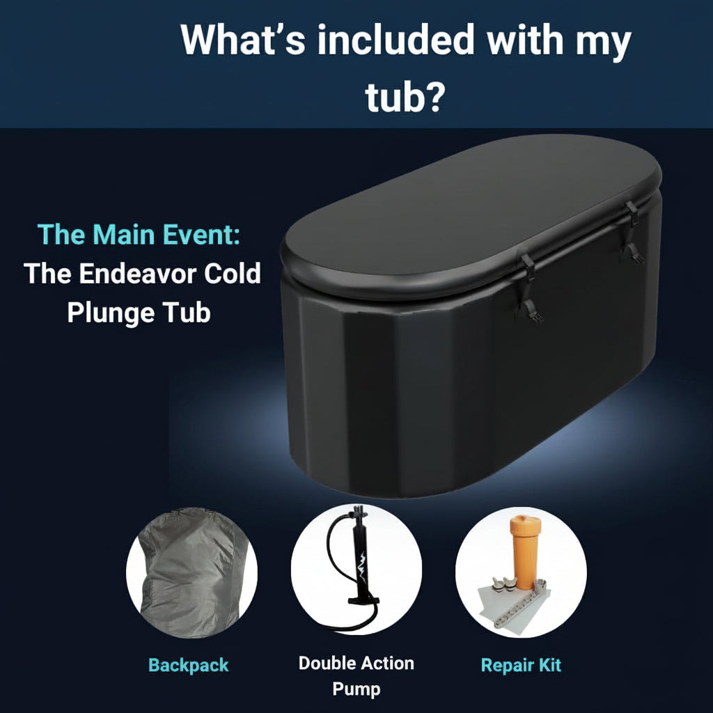 Inflatable Cold Plunge Tub - XL, Black - 150 Gallon Ice Bath - Chiller Compatible – Inflatable — product view 5
