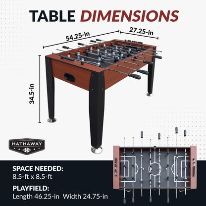 Hathaway Dynasty 54-in Foosball Table