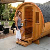 Outdoor Traditional Barrel Sauna — product view 2