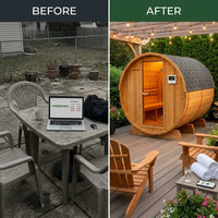 Outdoor Traditional Barrel Sauna — product view 4