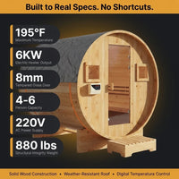 Outdoor Traditional Barrel Sauna — product view 6