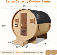 Outdoor Traditional Barrel Sauna — product view 8