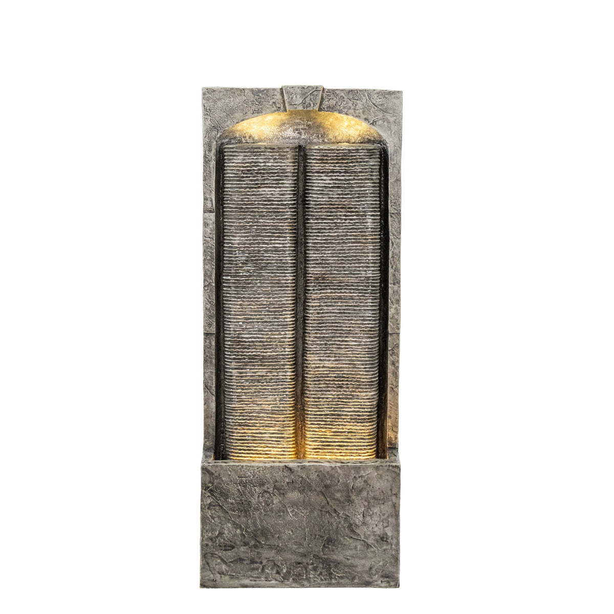 Resin Slate Outdoor Water Wall Fountain shown straight-on against a plain white background.