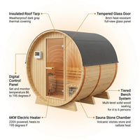 Outdoor Traditional Barrel Sauna — How It Works